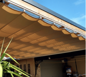 Pleated Patio Shades